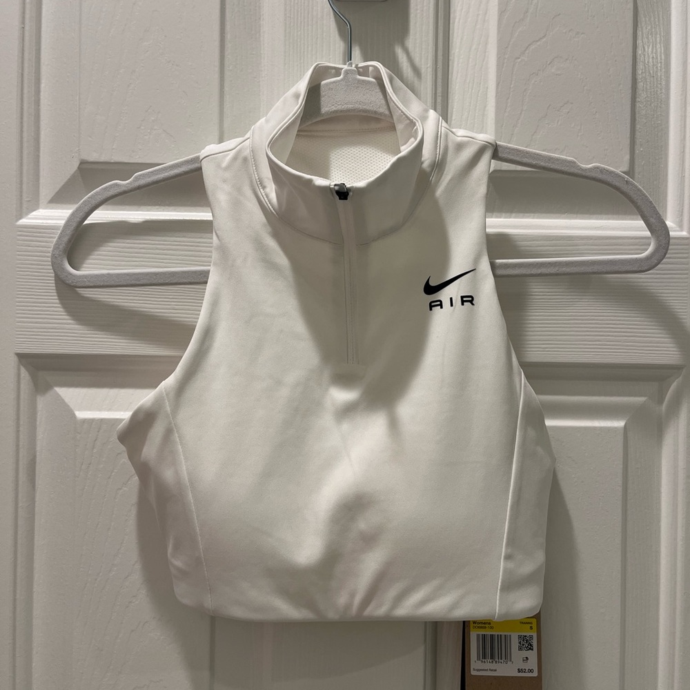 Nike Air Swoosh White Sports Bra